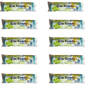Canhome Jumbo Boy Mavi 10 Adet 80x110 cm 80 lt Çöp Poşeti