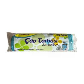 Canhome Jumbo Boy Mavi 10 Adet 80x110 cm 80 lt Çöp Poşeti