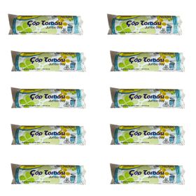 Canhome Jumbo Boy Mavi 10 Adet 80x110 cm 80 lt Çöp Poşeti