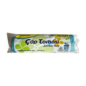 Canhome Jumbo Boy Mavi 10 Adet 80x110 cm 80 lt Çöp Poşeti