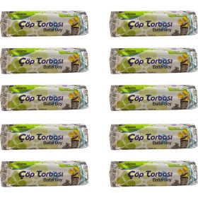 Canhome Mavi Büyük Boy 10 Adetlik 10 Rulo Battal 75x90 cm 30 lt Çöp Poşeti