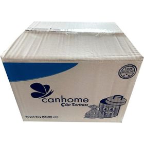 Canhome Mavi Büyük Boy 10 Adetlik 20 Rulo Battal 65x80 cm 30 lt Çöp Poşeti