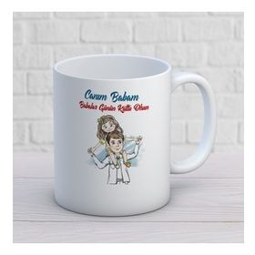 Canım Babam Kızın İki Tarafı Baskılı Kupa