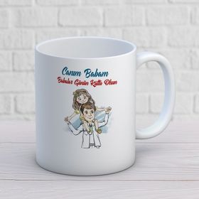Canım Babam Kızın İki Tarafı Baskılı Kupa