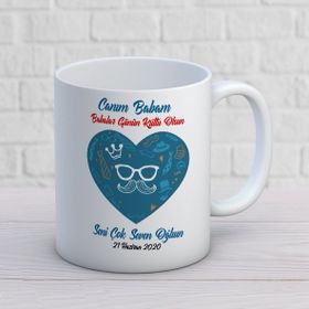 Canım Babam Seni Çok Seven Oğlun İki Tarafı Baskılı Kupa