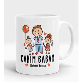 Canım Babam Tasarımlı Kupa Bardak