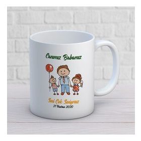 Canım Babamız İki Tarafı Baskılı Kupa