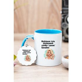 Canım Kendim Mavi Kupa Bardak