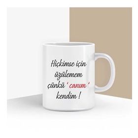 Canım Kendim Pembe Kupa Bardak