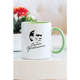 Canım Öğretmenim Yeşil Kupa Bardak