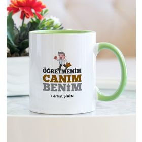 Canım Öğretmenim Yeşil Kupa Bardak