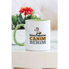 Canım Öğretmenim Yeşil Kupa Bardak