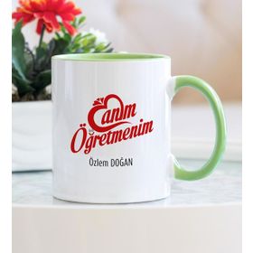 Canım Öğretmenim Yeşil Kupa Bardak