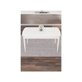 Canisa Are Serisi Açılabilir 80x132 MDF Beyaz Yemek Masası