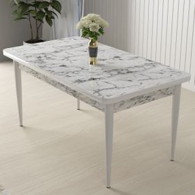 Canisa Concept Arp Serisi 70x110 cm Sabit Beyaz Mutfak Masası
