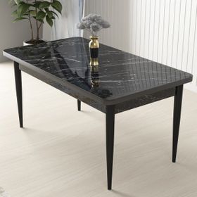 Canisa Concept Arp Serisi 70x110 cm Sabit Siyah Mutfak Masası