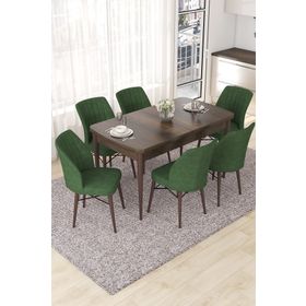 Canisa Concept Nef Serisi 70x114 CM Açılabilir Mdf Barok Mutfak Masası