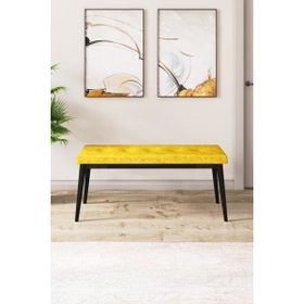 Canisa Concept Pera Serisi 40 cm Hardal Gürgen Tam İskelet Kumaş Bench