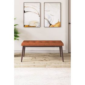 Canisa Concept Pera Serisi 40 cm Kiremit Gürgen Tam İskelet Kumaş Bench