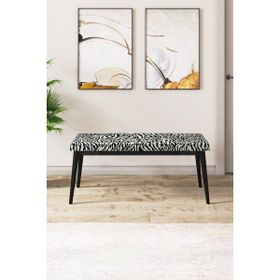 Canisa Concept Pera Serisi 40 cm Siyah Gürgen Tam İskelet Kumaş Bench