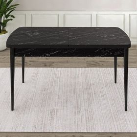 Canisa Concept Ram Serisi 80x132 cm Açılabilir Siyah Mutfak Masası