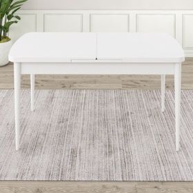Canisa Concept Roy 80x132 CM Açılabilir Beyaz Yemek Masası