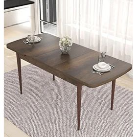 Canisa Eva Serisi, 80x132 Açılabilir MDF Barok Ahşap Desen Mutfak Masası ve 2 Siyah 2 Zebra Sandalye
