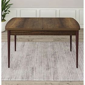 Canisa Lia Serisi 4 Sandalye Su Yeşili 80x132 Açılabilir Barok Ahşap Desen Mutfak Masa Takımı