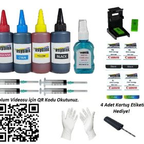 Canon Asyaink E484 Yazıcı Dolum Seti 4x100 ml Kurtuş