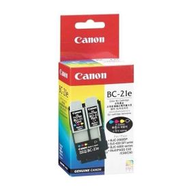 Canon BC-21E Mürekkep Baskı Kafası + Siyah ve Renkli Kartuşu