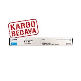 Canon C-EXV-51 Mavi Fotokopi Toneri