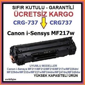 Canon Calligraph CRG 737 Bk Muadil Kartuş