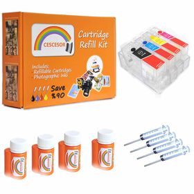 Canon Cescesor PGI-5 CLI-8 Uyumlu Dolum Seti 4 Renk Kurtuş