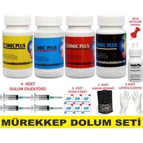 Canon CL-56 Uyumlu Renkli ve Siyah Kartuş Dolum Seti