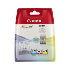 Canon Cli-521 CMY / Pixma İP3600/ 4600 / 4700 / MP540 / MP550 / MP560 / MP620 / MP630 / MP640 / MP980 / MP990 / MX860 / MX870 Multipack Renkli Kartuş