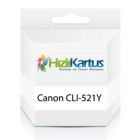 Canon CLI-521Y 2936B004AA Sarı Muadil Kartuş