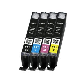 Canon CLI-551 4'lü Set Mürekkep Kurtuş