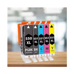 Canon CLI-551XL Yüksek Kapasite 12.5 ml Takım Muadil Kartuş