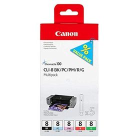 Canon CLI-8BK-CLI-8PC-CLI-8PM-CLI-8R-CLI-8G Kartuş Avantaj Paketi