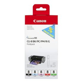 Canon CLI-8BK-CLI-8PC-CLI-8PM-CLI-8R-CLI-8G Kartuş Avantaj Paketi