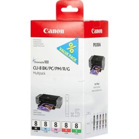 Canon CLI-8BK-CLI-8PC-CLI-8PM-CLI-8R-CLI-8G Kartuş Avantaj Paketi