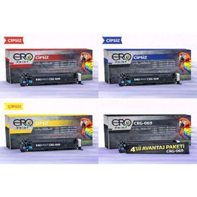 Canon CRG 069 Standart Kapasite 4 Renk Set Çipsiz Muadil Toner