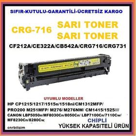 Canon CRG-716 Sarı Muadil Toner