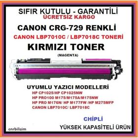 Canon CRG-729M CRG729 Kırmızı Uyumlu Toner