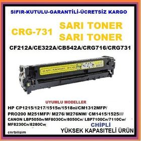 Canon CRG-731 Sarı Muadil Toner