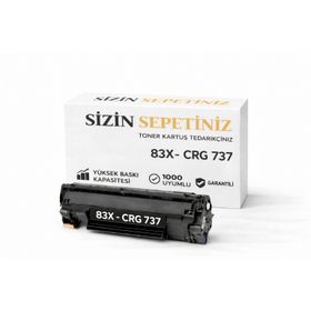 Canon CRG-737 HP 83X CF283X Universal Muadil Toner