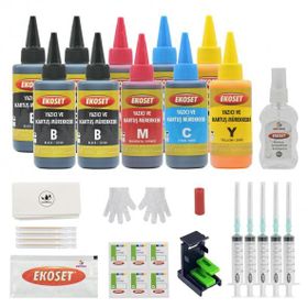 Canon E414 4x100 ml Ekokartuş Dolum Seti Kurtuş