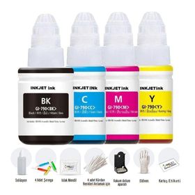 Canon E484 için 1 Takım Photoink Mürekkep Uyumlu Fotoğraf Kağıdı