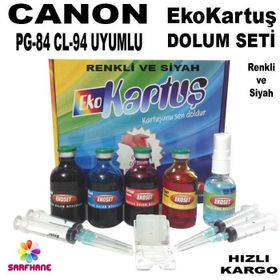 Canon E514 Ekokartuş Dolum Seti Kurtuş