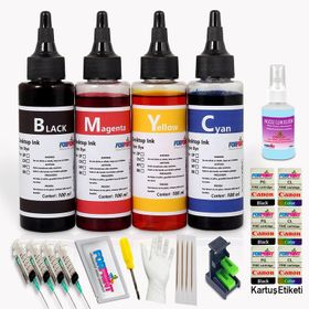 Canon Ekoset Bitmeyen Mürekkebi 4 Renk 4X100ml Kurtuş